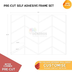 Custom Order, lijstset van 4 cm, wandlijsten, kant-en-klare lijst, bord, 4 cm