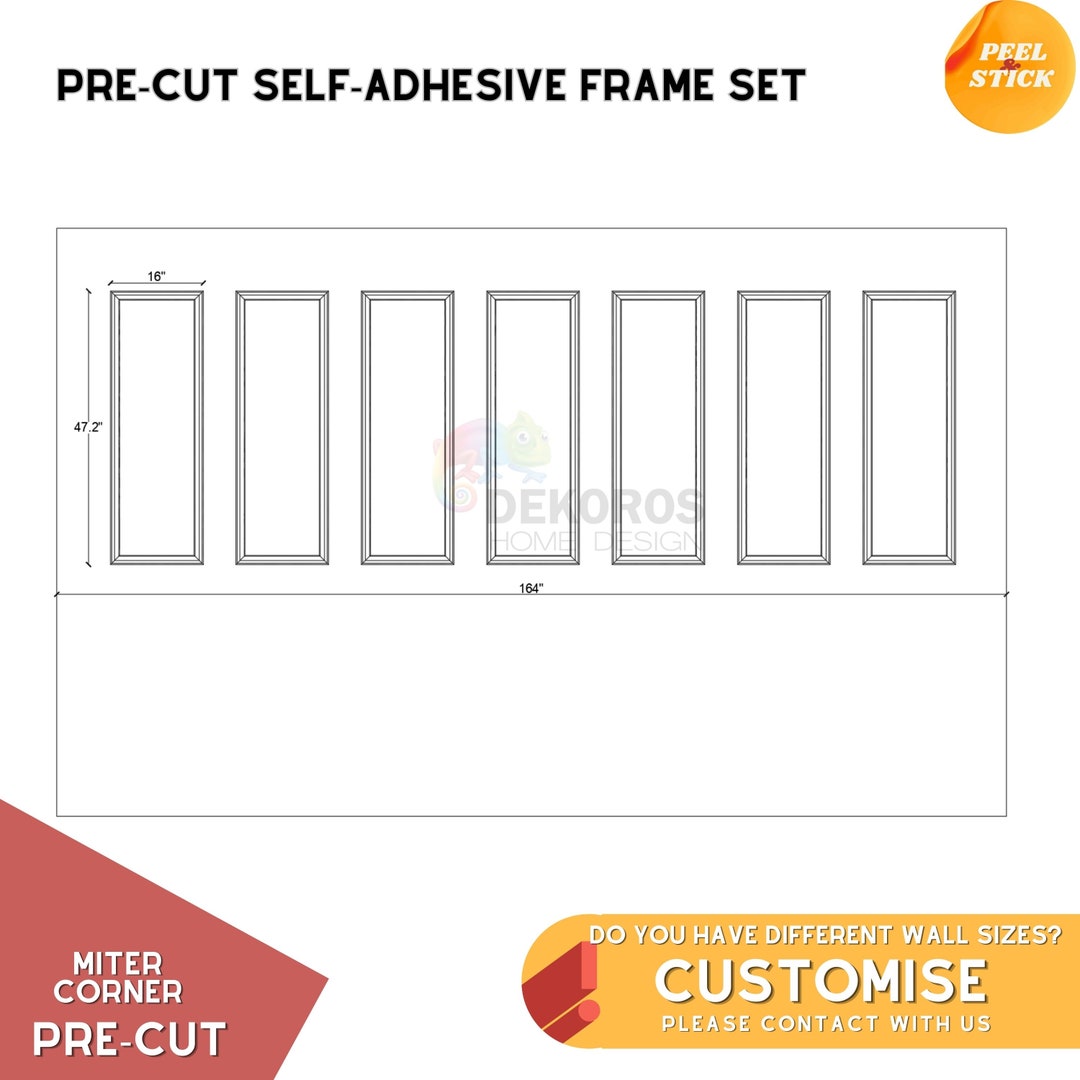 Custom Order, Board and Batten Kit, Pre-cut 4cm Frame Mouldings and ...
