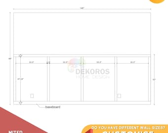 Pedido personalizado, kit de molduras de pared, kit de revestimiento de madera precortado, moldura autoadhesiva, panel de media pared resistente, moldura de pared para pasillo pintable