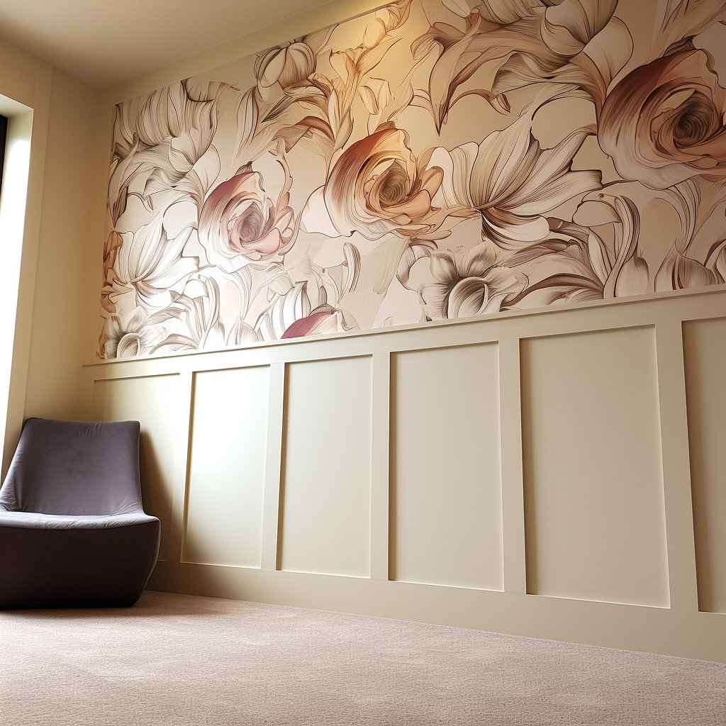 Wall Molding Kit, Pre-Cut Wainscoting Kit - Peel and Stick Moulding, Resistant Half Wall Panel - Paintable Hallway Wall Trim, Customizable
