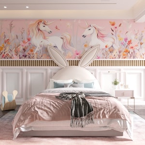 Moulure murale pour chambre d&#39;enfant - Lambris, kit de moulure murale prêt à assembler, résistant à l&#39;eau - Papier peint autocollant