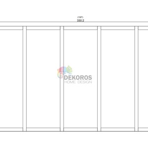 Custom Order - Wall Molding Kit, Pre-Cut 6 cm Modern Mouldings Wainscoting - Resistant Wall Panel - Peel&Stick, Customisable