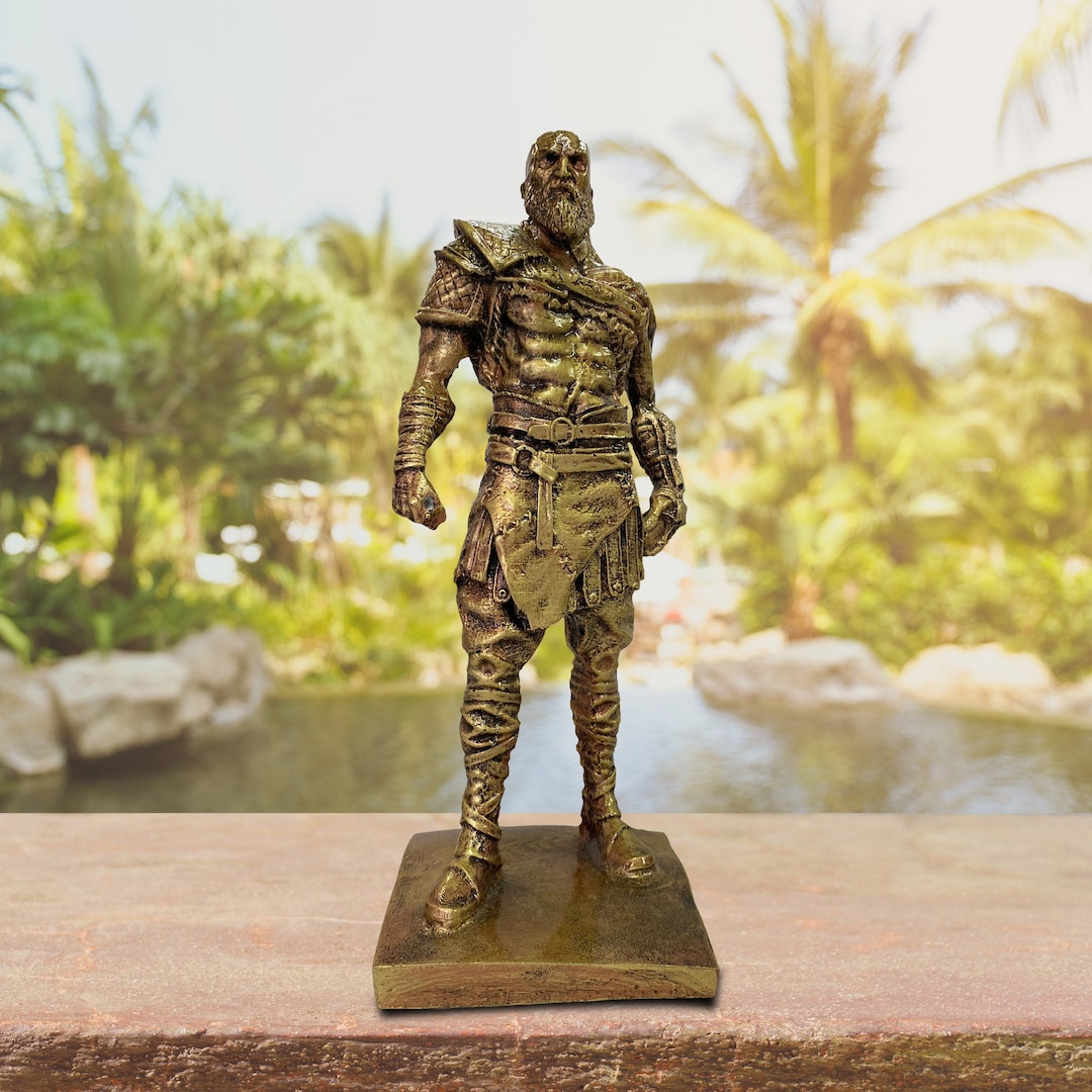 Greek Mythology Kratos Gold Statue Sculpture for Office and Etsy