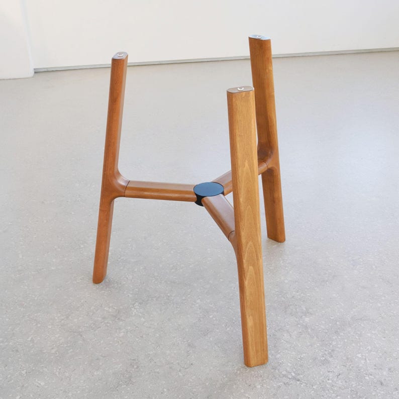 Pedestal Leg for Dining Table, Round Glass or Wood Kitchen Tables Base Solid Wood Legs image 10