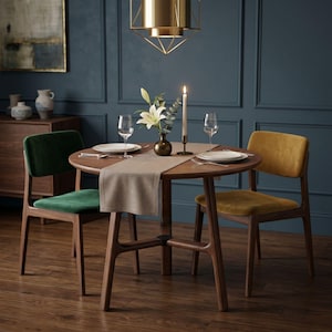 Pedestal Leg for Dining Table, Round Glass or Wood Kitchen Tables Base Solid Wood Legs image 9