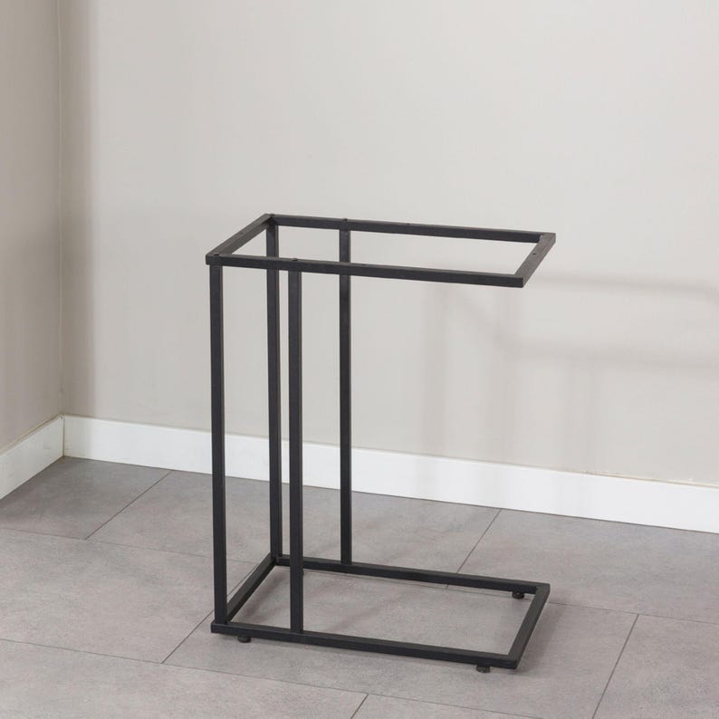 Photo inspiration: Fresh Look at C Shaped Metal Leg For Side End Table Minimalist Metals