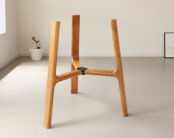 Pedestal Leg for Dining Table, Round Glass or Wood Kitchen Tables Base Solid Wood Legs