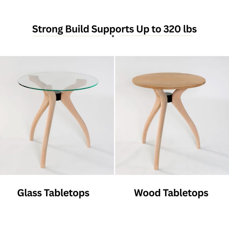 Wooden Pedestal Leg Dining Table, Solid Beech Wood Legs Base for Round ...