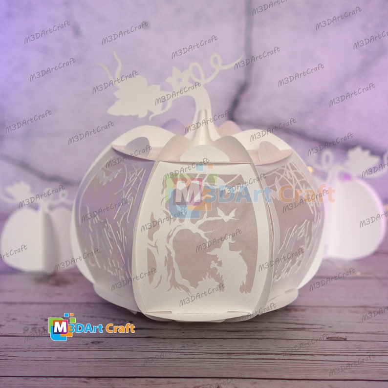 Pumpkin Lantern SVG for Cricut Projects, Canncut, Silhouette - DIY Lamp ...