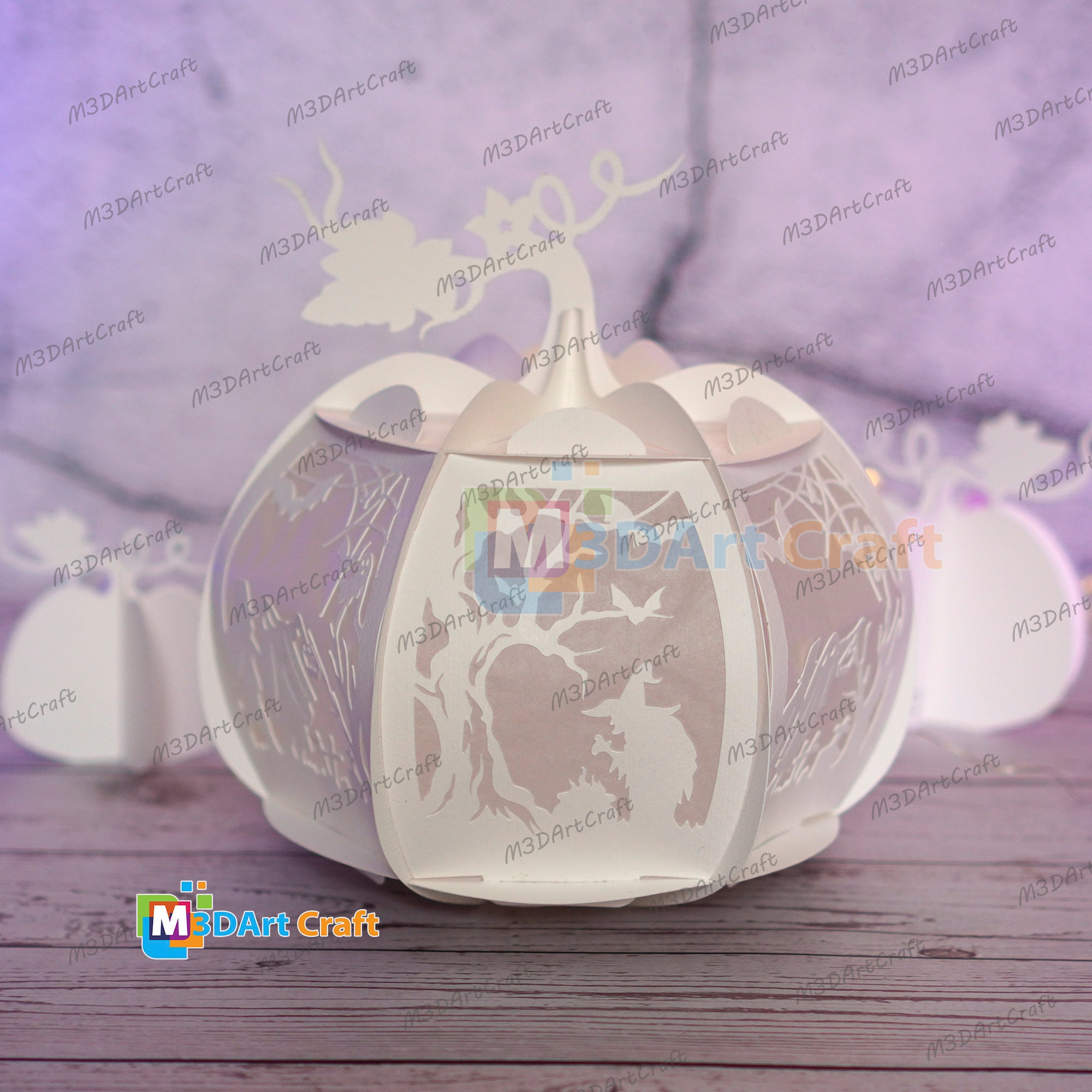 Pumpkin Lantern SVG for Cricut Projects, Canncut, Silhouette - DIY Lamp ...