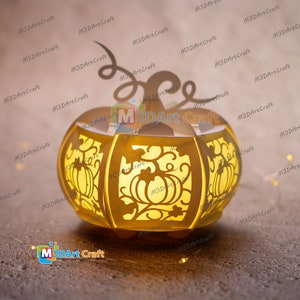 Small Pumpkin Lantern SVG for Cricut Joy Projects - Pumpkin Halloween ...