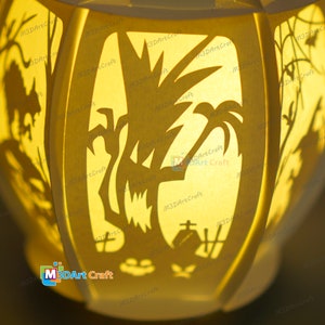 Pack 3 Pumpkin Lanterns SVG for Cricut Projects Diy Halloween Jack O ...