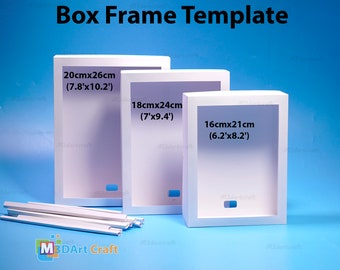Rectangle Shadow Box Frame SVG Template, Cricut Cut File (Digital Download)