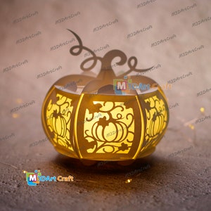 Small Pumpkin Lantern SVG for Cricut Joy Projects - Pumpkin Halloween ...