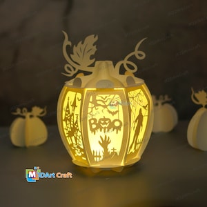 Pack 3 Pumpkin Lanterns SVG for Cricut Projects Diy Halloween Jack O ...
