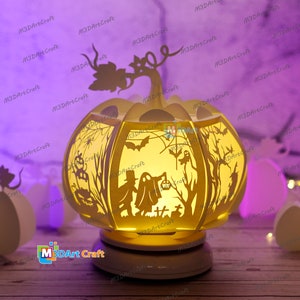 Pumpkin Lantern SVG for Cricut Projects, Canncut, Silhouette - DIY Lamp ...