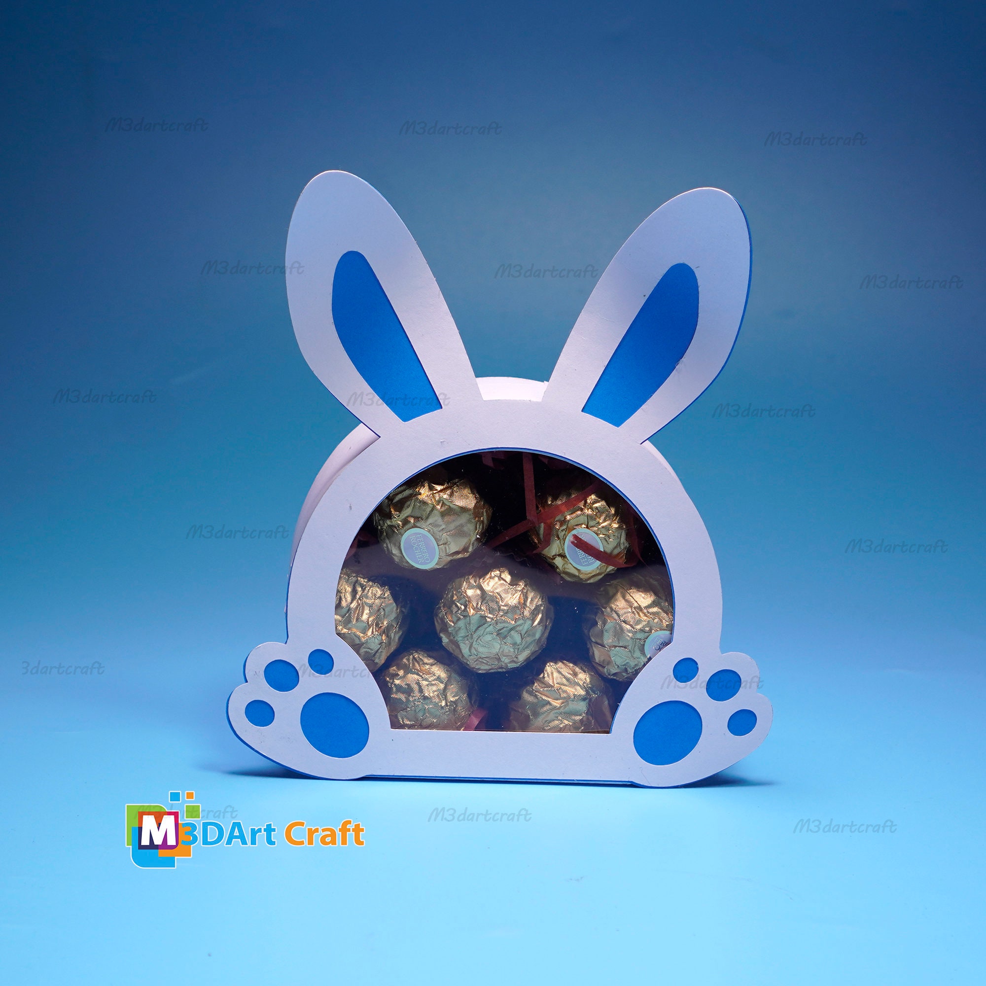 Bunny Easter Candy Box SVG for Cricut Projects Scanncut - Etsy Australia