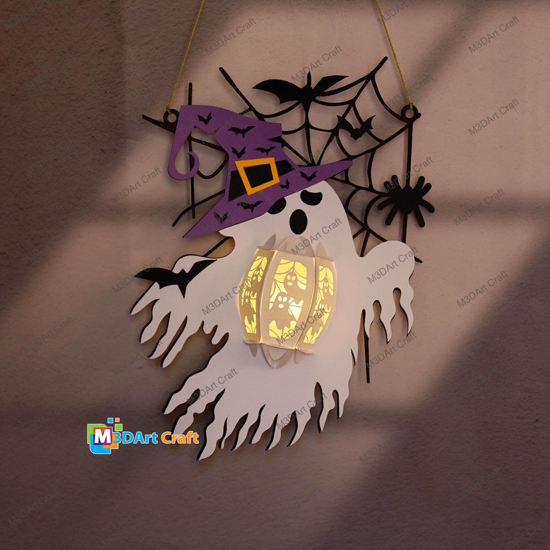 Ghost Lanterns PDF, SVG Templates for Cricut Project, Scanncut ...