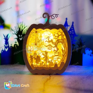 Asking Candy Pumpkin Shadow Box, Pumpkin Lantern SVG for Cricut Projects, ScanNcut, Cameo4, Pumpkin Lightbox, Halloween Pumpkin Version 2