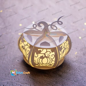 Small Pumpkin Lantern SVG for Cricut Joy Projects - Pumpkin Halloween ...