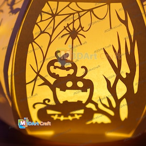Pumpkin Lantern SVG for Cricut Projects, Canncut, Silhouette - DIY Lamp ...