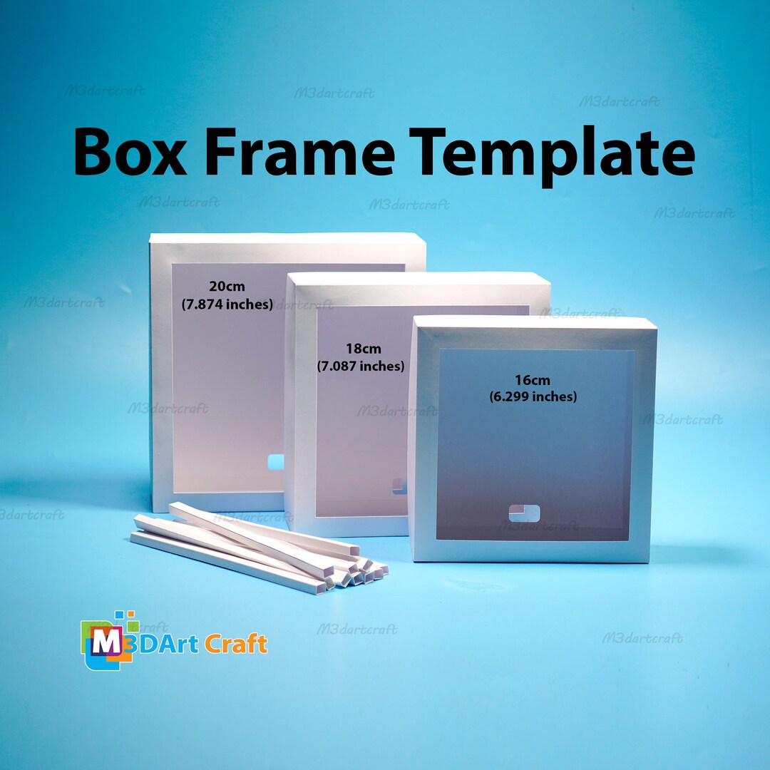 Square Shadow Box Frame SVG For Cricut Projects And Spacer Paper 