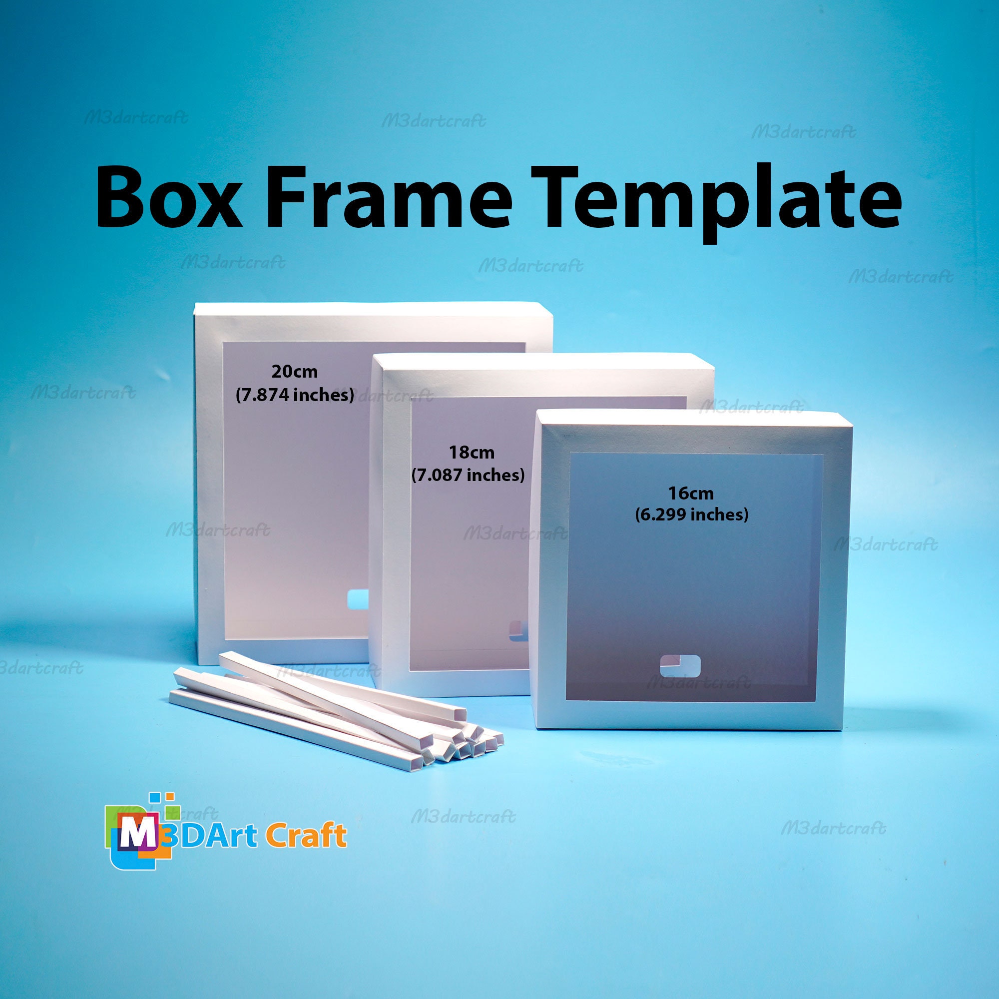 Shadow Box Picture Frame Square Hollow Boxes Display Cases - Temu