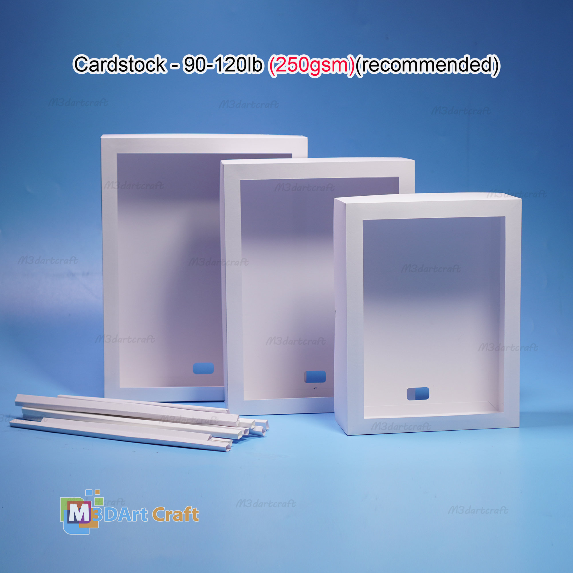 Rectangle Shadow Box Frame SVG for Cricut Projects and Spacer Etsy