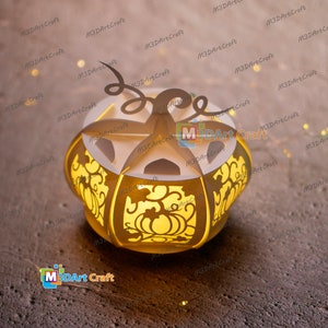 Small Pumpkin Lantern SVG for Cricut Joy Projects - Pumpkin Halloween ...
