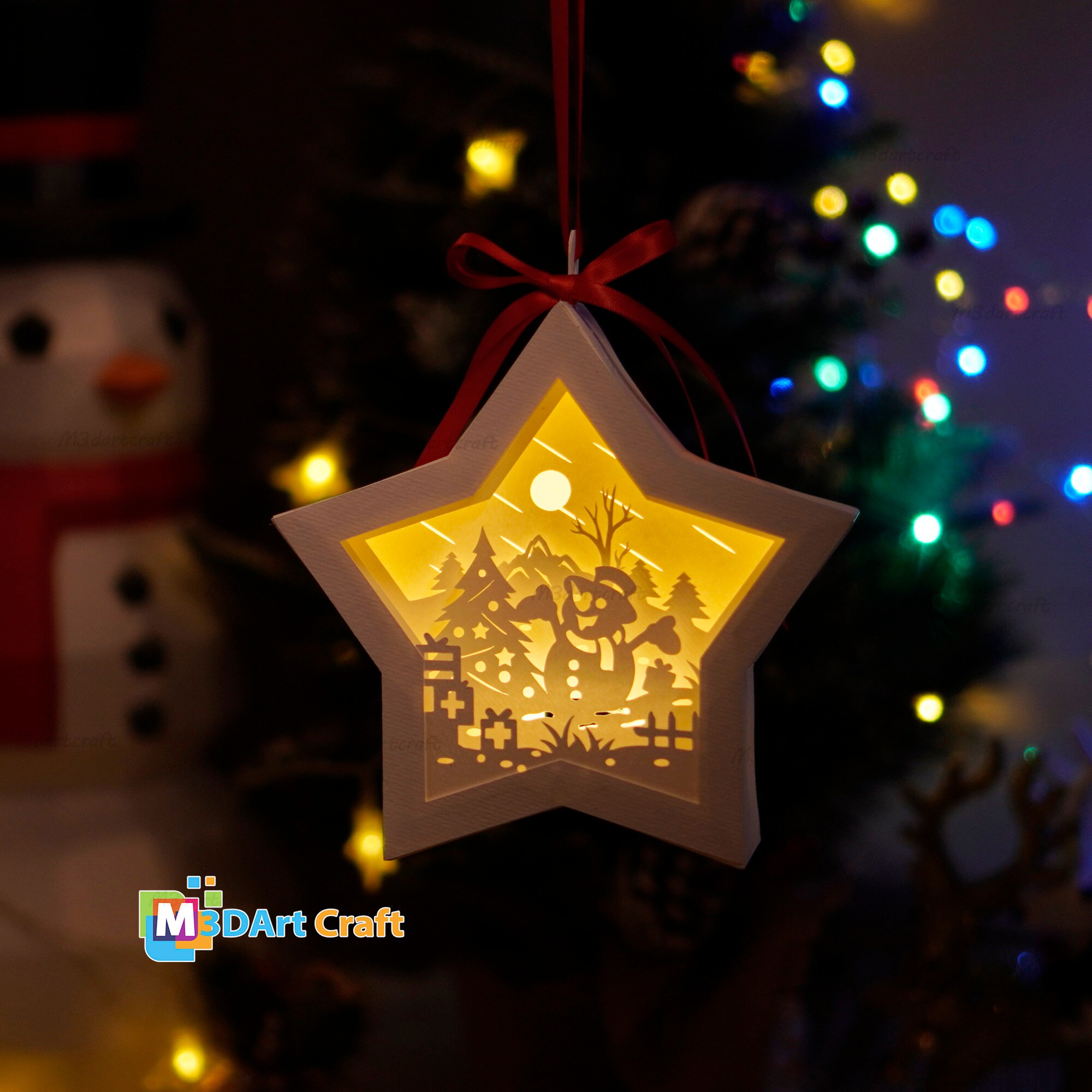 Lanterna di Natale, Hillylolly Decorazioni Natalizie per Lanterne, Mini Lanterne Natalizie 12.5 cm, Lanterna Natalizia da Appendere, Lanterna a Batteria, Lanterna Led Vintage, Addobbi Natalizi