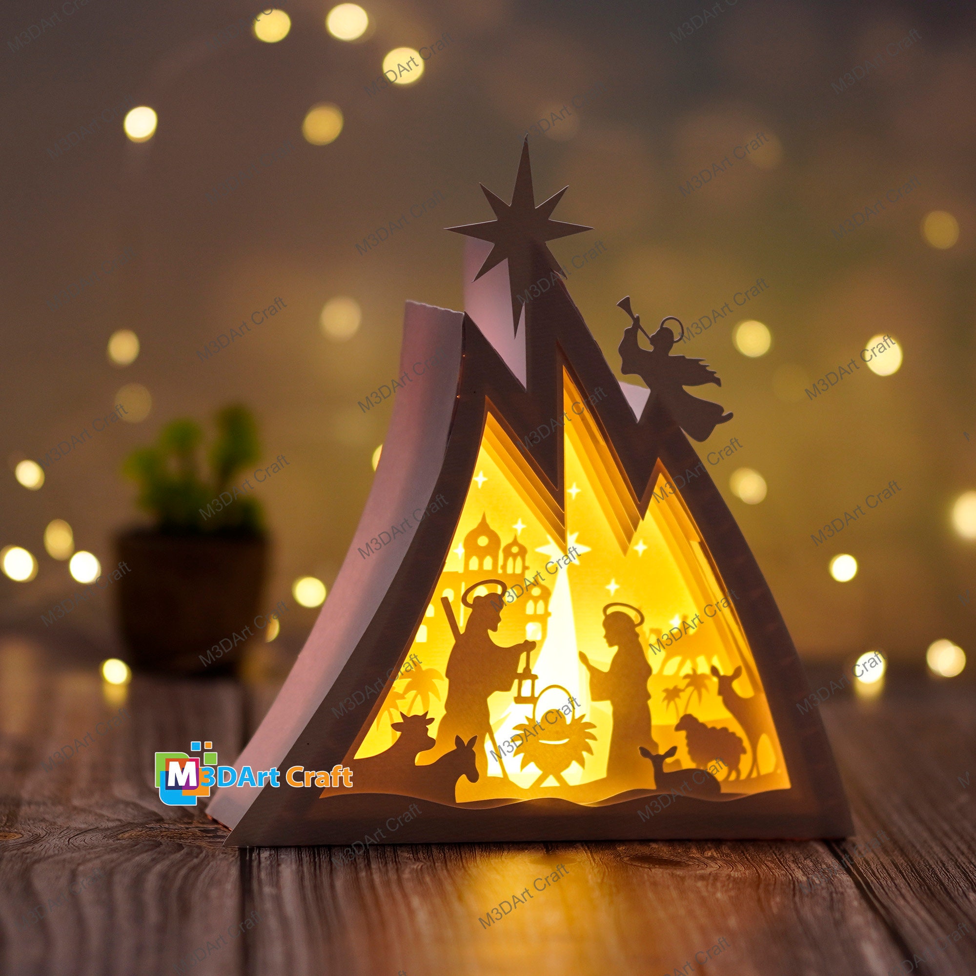 クリスマス・キリスト生誕・ライト・年中飾ってキレイ・運気の下がる暗い玄関に灯りを Amazon.co.jp: Three Kings Giftsキリストの降誕 家畜小屋ライト付き