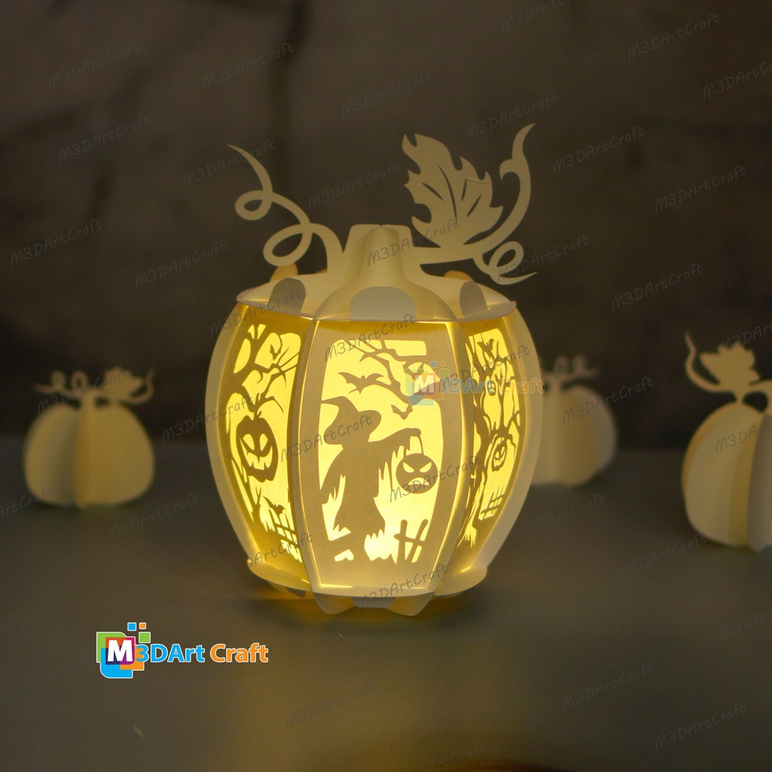 Pumpkin Lantern SVG for Cricut Projects Diy Halloween Lantern, Pumpkin ...