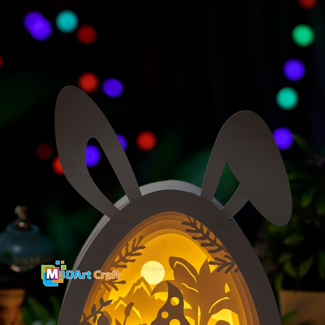 Gnome Easter Eggs Shadow Box SVG for Cricut Projects - Easter Paper ...