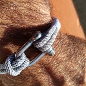 Bracelet Homme Corde De Manille - Tendance Naturelle - Neuf Avec Étiquettes