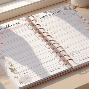 Druckbare Self Care Habit Tracker | Journal, Stimmungs- & Habit-Tracker PDF