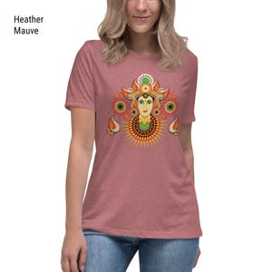 Durga Goddess Relaxed Fit Shirt: Spiritual Art Tee
