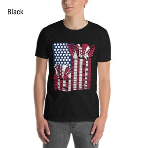 Guitar  Shirt, Guitar Player Shirt, Guitarist Shirt, Patriotic Shirt, Gift For Guitar Players Tshirt