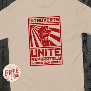 Funny Homebody Tshirt, Introvert Shirt, Vintage Style Propaganda Poster, Alternative Fashion