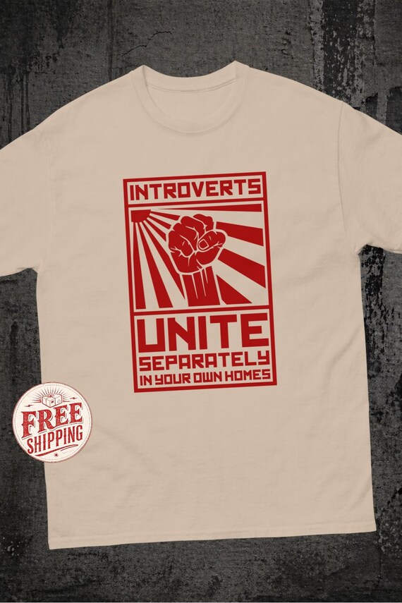 Funny Homebody Tshirt, Introvert Shirt, Vintage Style Propaganda Poster, Alternative Fashion