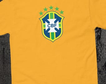 Brazil Football Team Shirt, Soccer Fan Gift, Brasil Unisex Tshirt