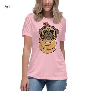 Pug Shirt, Funny Pug Shirt, Cute Pug Shirt, Dogs Lover Shirt, Women's Relaxed T-Shirt