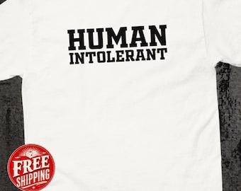 Introvert T-shirt, Misantrop T-shirt, Sarkastiska Gåvor, Antisocial Grafisk T-shirt
