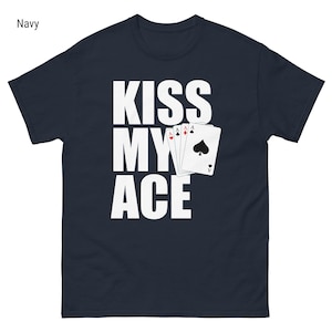Camiseta de póquer Ace Of Spades para jugador de blackjack Camiseta para regalo de tiburón de cartas