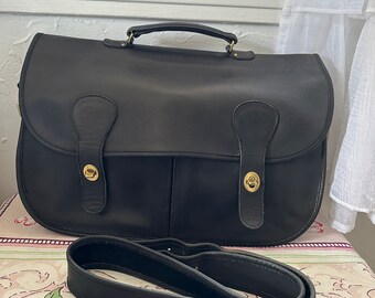 Coach Madison #5325 Dark Brown Leather Briefcase Laptop Bag