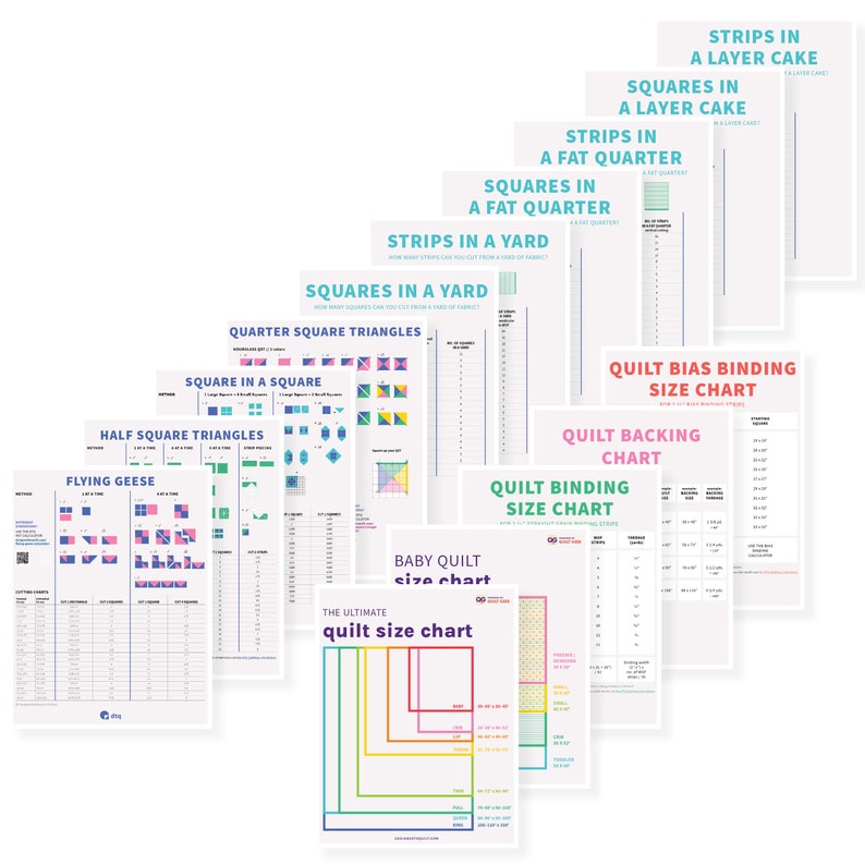 The Ultimate Quilt Chart Pack - Etsy