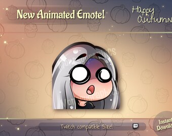 Animated Wtf Gray Girl twitch emote / Youtube emote /Discord Emote / Animated Twitch emote