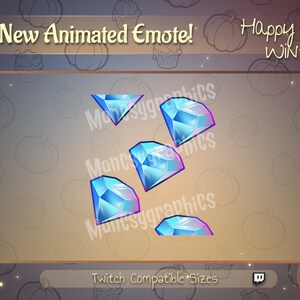 Animated Cute diamond twitch emote / Youtube emote / Animated Twitch emote