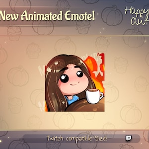 Animated This is fine / brown hair Girl twitch emote / Youtube emote /Discord Emote / Animated Twitch emote