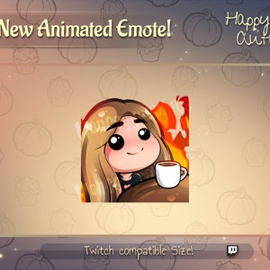 Animated This is fine / dark blonde hair Girl twitch emote / Youtube emote /Discord Emote / Animated Twitch emote