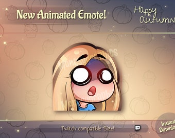 Animated WTF Blonde Girl Emote, Twitch/Discord/YouTube (Digital Download)
